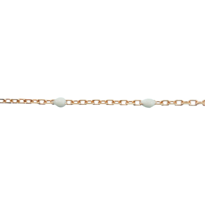 14/20 Pink Gold-Filled Beaded Cable Chain  Myron Toback Inc. 14/20 Pink Gold-Filled Beaded Cable Chain