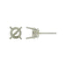 Myron Toback Inc. Platinum 4 Prong Round Basket Earring Platinum 4 Prong Round Basket Earring