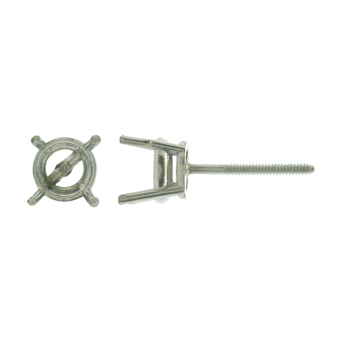 Myron Toback Inc. Round Basket Earring With Screw Post Round Basket Earring With Screw Post