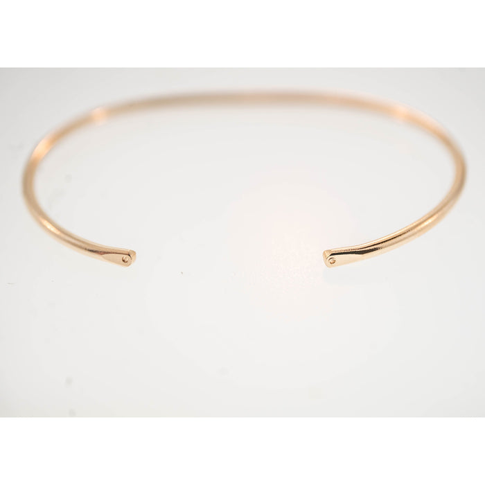 Myron Toback Inc. Silver Permanent Jewelry Wire Cuff Silver Permanent Jewelry Wire Cuff