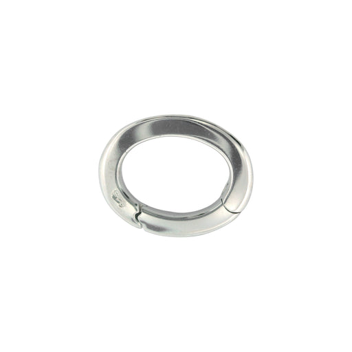Myron Toback Inc. Sterling Silver / 11 x 14MM Oval Push Clasp Oval Push Clasp