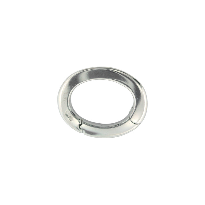 Myron Toback Inc. Sterling Silver / 11 x 14MM Oval Push Clasp Oval Push Clasp