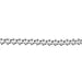 Myron Toback Inc. Sterling Silver 4.1MM Satellite Curb Chain 4.1MM Satellite Curb Chain