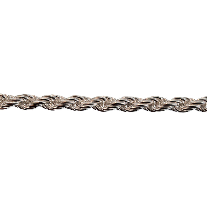 Myron Toback Inc. Sterling Silver 4MM Rope Chain