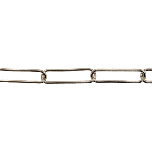 Myron Toback Inc. Sterling Silver 5.3MM Elongated Cable Chain Sterling Silver 5.3MM Elongated Cable Chain