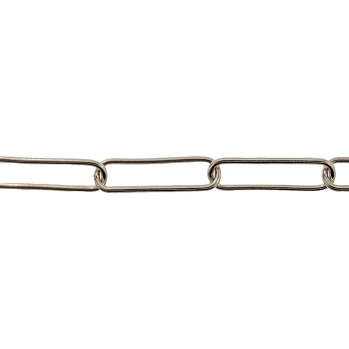 Myron Toback Inc. Sterling Silver 5.3MM Elongated Cable Chain Sterling Silver 5.3MM Elongated Cable Chain