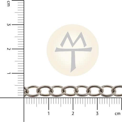 Myron Toback Inc. Sterling Silver 5.9MM Cable Chain 5.9MM Cable Chain