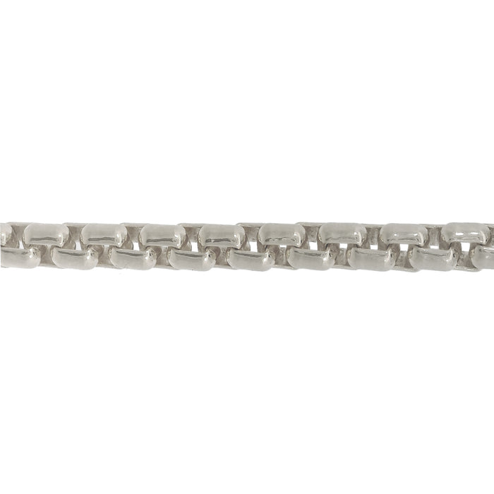 Myron Toback Inc. Sterling Silver 5MM Rounded Box Chain 5MM Rounded Box Chain