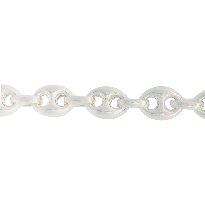 Myron Toback Inc. Sterling Silver 6.5MM Puffed Anchor Chain 6.5MM Puffed Anchor Chain