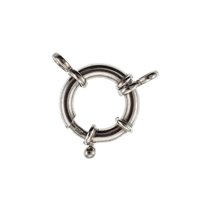 Sterling Silver Bolt Spring Ring Clasp  Myron Toback Inc. Sterling Silver Bolt Spring Ring Clasp