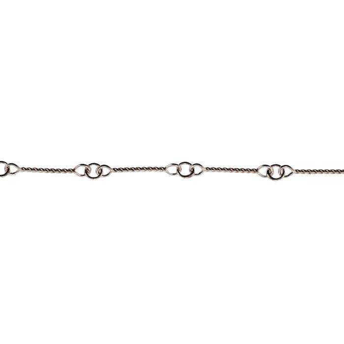 Sterling Silver Fancy Eyepin Chain  Myron Toback Inc. Sterling Silver Fancy Eyepin Chain