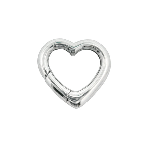 Myron Toback Inc. Sterling Silver Heart Push Clasp Heart Push Clasp