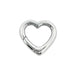 Myron Toback Inc. Sterling Silver Heart Push Clasp Heart Push Clasp