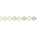 Myron Toback Inc. Sterling Silver Opal Resin Clover Chain Opal Resin Clover Chain