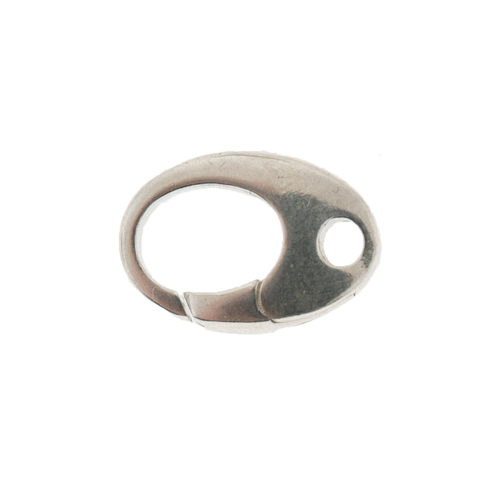 Sterling Silver Oval Clasp without Trigger  Myron Toback Inc. Sterling Silver Oval Clasp without Trigger