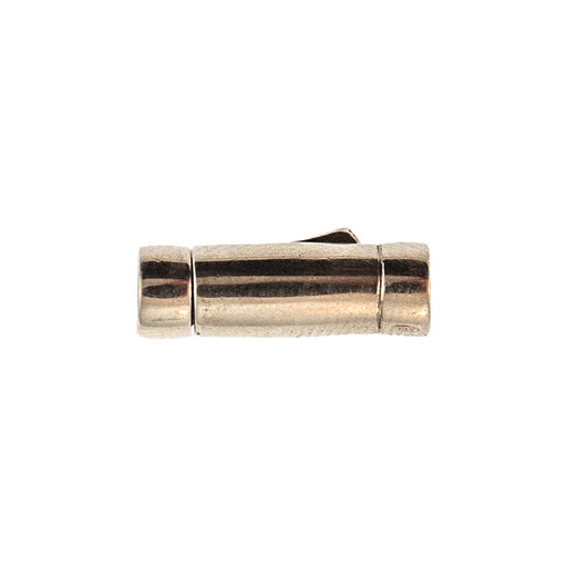 Sterling Silver Push Release Barrel Clasp  Myron Toback Inc. Sterling Silver Push Release Barrel Clasp