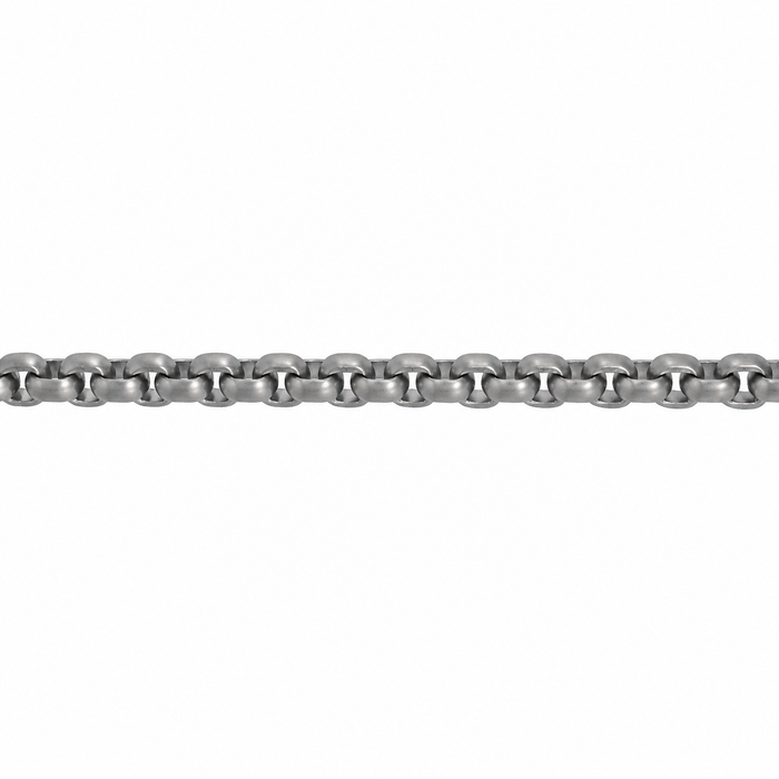 Myron Toback Inc. Titanium 2MM Venetian Round Box Chain 2MM Venetian Round Box Chain