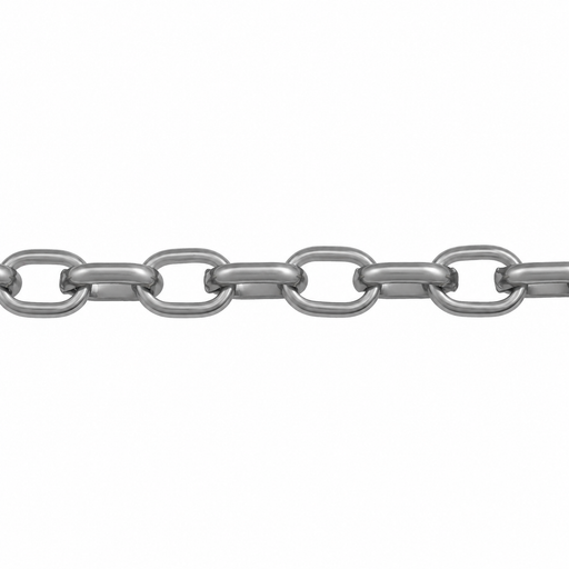 Myron Toback Inc. Titanium 5.1MM Oval Rolo Chain 5.1MM Oval Rolo Chain