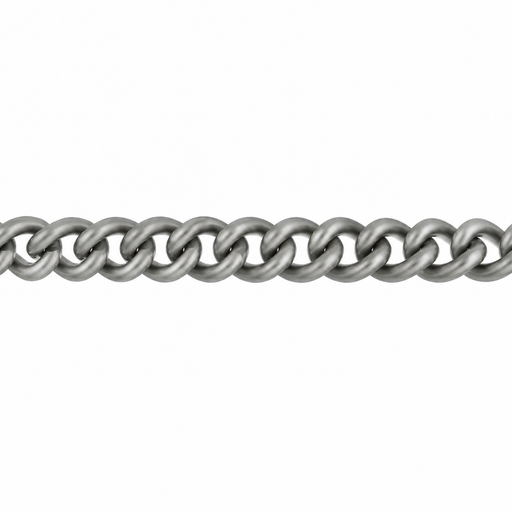 Myron Toback Inc. Titanium 5.2MM Curb Chain 5.2MM Curb Chain