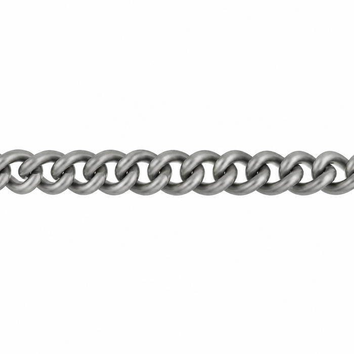 Myron Toback Inc. Titanium 5.2MM Curb Chain 5.2MM Curb Chain
