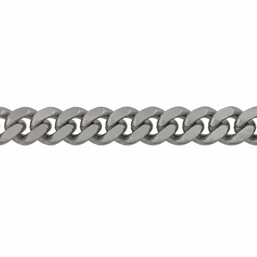 Myron Toback Inc. Titanium 6.25MM Curb Chain 6.25MM Curb Chain