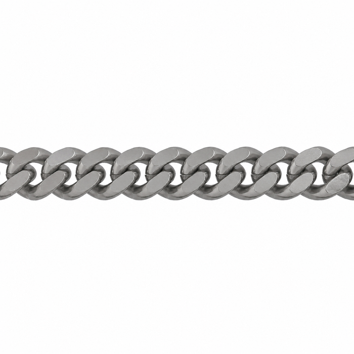 Myron Toback Inc. Titanium 6.25MM Curb Chain 6.25MM Curb Chain