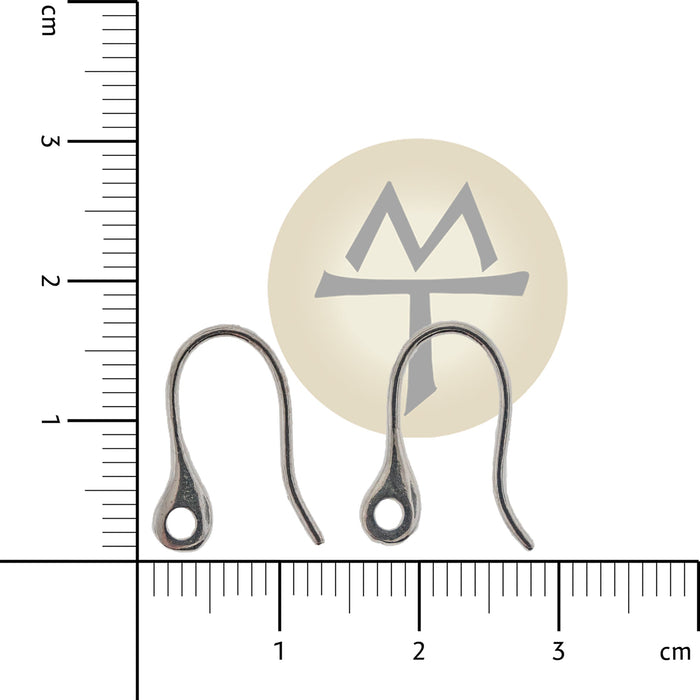 QUADRIFOGLIO Sterling Silver Fancy Ear Wire Sterling Silver Fancy Ear Wire