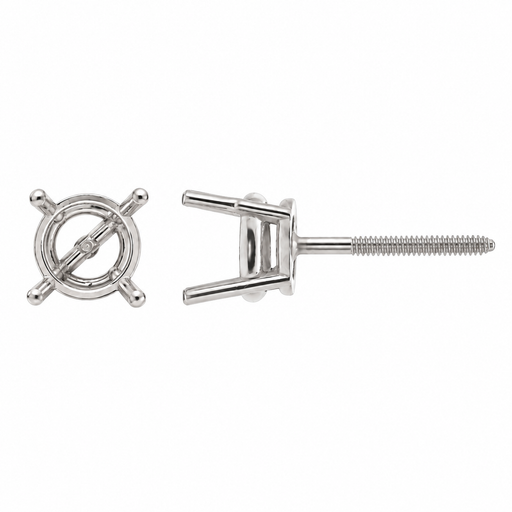 Round Basket Earring With Screw Post Round Basket Earring With Screw Post