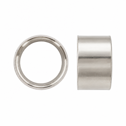 Round tube bezel with bearing from Myron Toback Inc., featuring a smooth, circular design and integrated bearing for secure fitting.