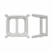 Square basket setting by Myron Toback Inc. features a detailed metal frame designed for jewelry or decorative use.