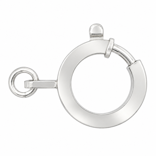 QUADRIFOGLIO Sterling Silver 15MM Spring Ring 15MM Spring Ring