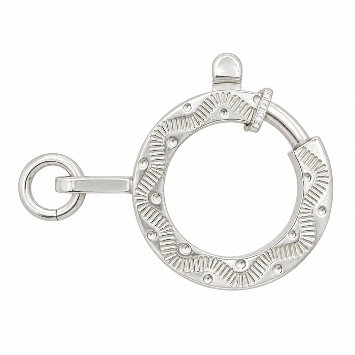 QUADRIFOGLIO Sterling Silver 15MM Spring Ring 15MM Spring Ring