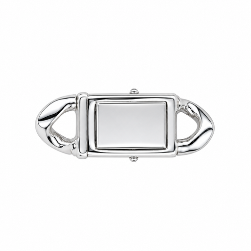Sterling Silver / 18.5 x 7 MM Push Curb Clasp Push Curb Clasp