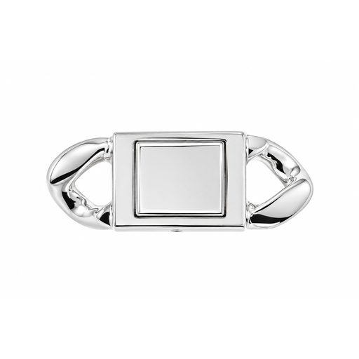 Sterling Silver / 37 x 14.5 MM Push Curb Clasp Push Curb Clasp