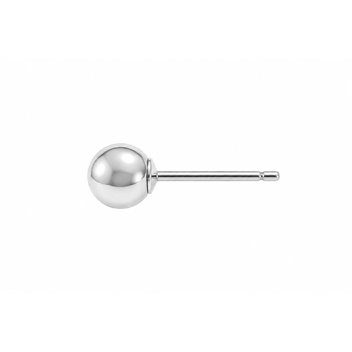 Sterling Silver / 3MM / Without Ring Ball Post Earring Ball Post Earring