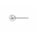 Sterling Silver / 3MM / Without Ring Ball Post Earring Ball Post Earring