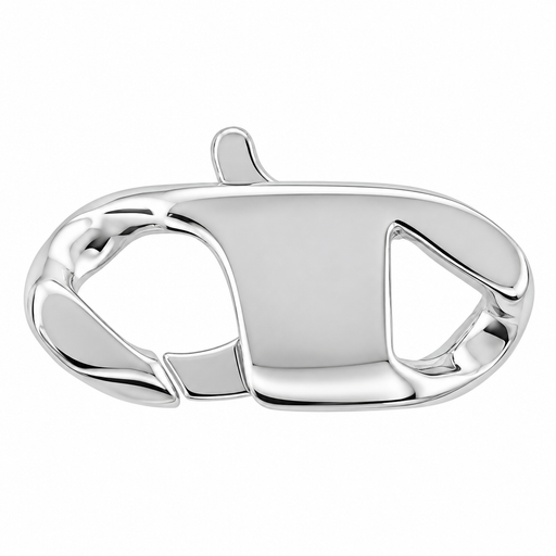 Sterling Silver / 42 x 18 MM Curb Lobster Lock Curb Lobster Lock