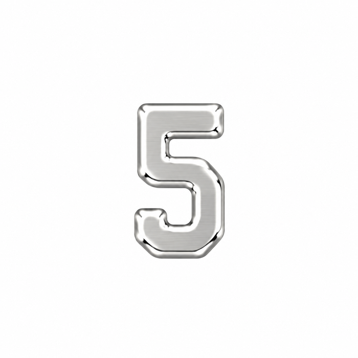 Myron Toback Inc. Sterling Silver / 5 Roman Number Roman Number