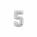 Myron Toback Inc. Sterling Silver / 5 Roman Number Roman Number