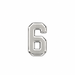 Myron Toback Inc. Sterling Silver / 6 Roman Number Roman Number