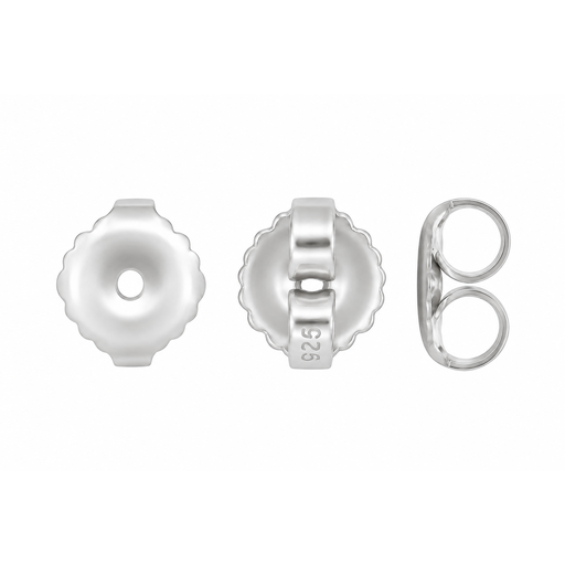Sterling Silver 6MM Heavy Earring Back 6MM Heavy Earring Back