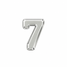 Myron Toback Inc. Sterling Silver / 7 Roman Number Roman Number