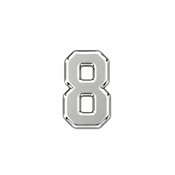 Myron Toback Inc. Sterling Silver / 8 Roman Number Roman Number