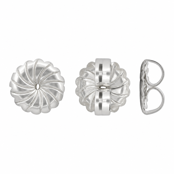 Sterling Silver 9.5MM Earring Back 9.5MM Earring Back