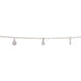 Myron Toback Inc. Sterling Silver Circle Charm Cable Chain Circle Charm Cable Chain