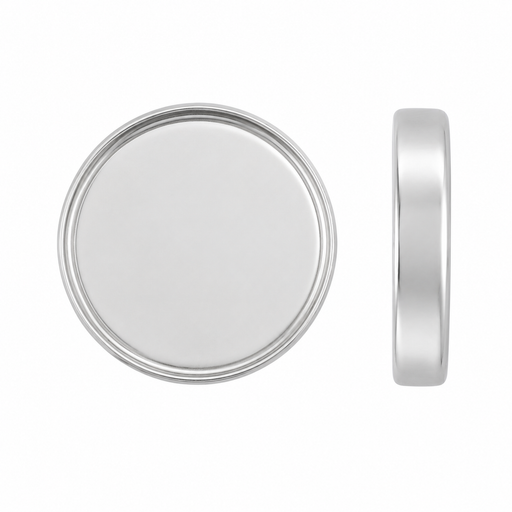 Myron Toback Inc. Sterling Silver / Closed / 5MM Round Bezel Round Bezel