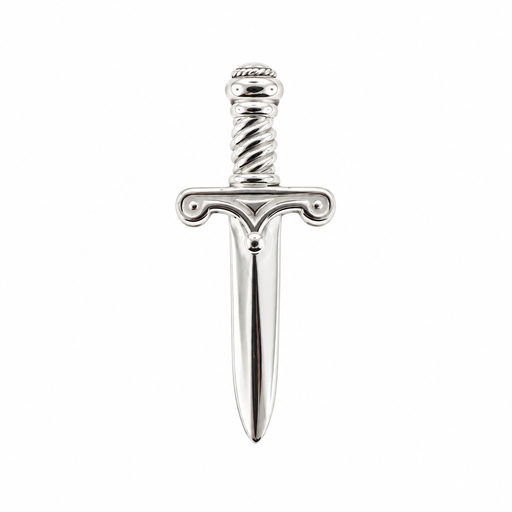 G & S srl Sterling Silver Dagger Sword Charm Clasp Dagger Sword Charm Clasp