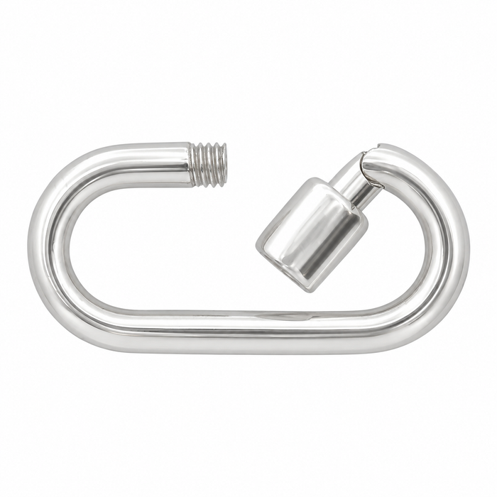 Sterling Silver Fancy Screw Push Clasp Fancy Screw Push Clasp