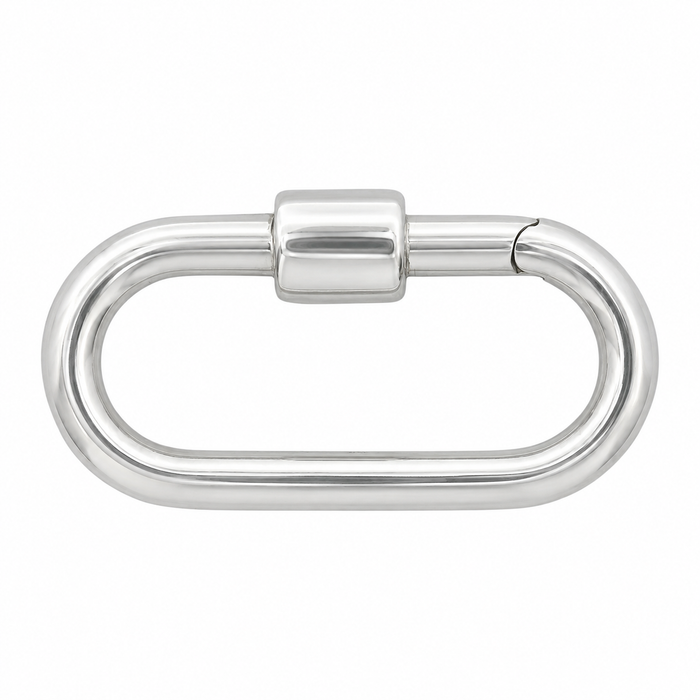 Sterling Silver Fancy Screw Push Clasp Fancy Screw Push Clasp