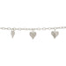 Myron Toback Inc. Sterling Silver Heart Charm Chain Heart Charm Chain